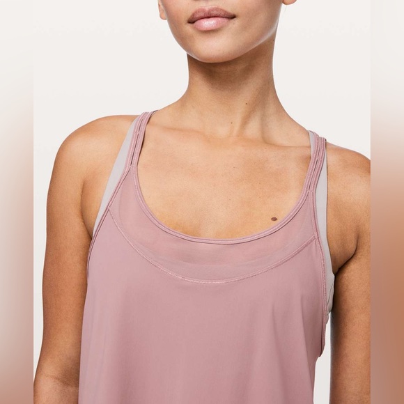 Lululemon Athletica Spanish Rose Pink Athletic Anew Strap Tank Top size XS EUC - Picture 4 of 11